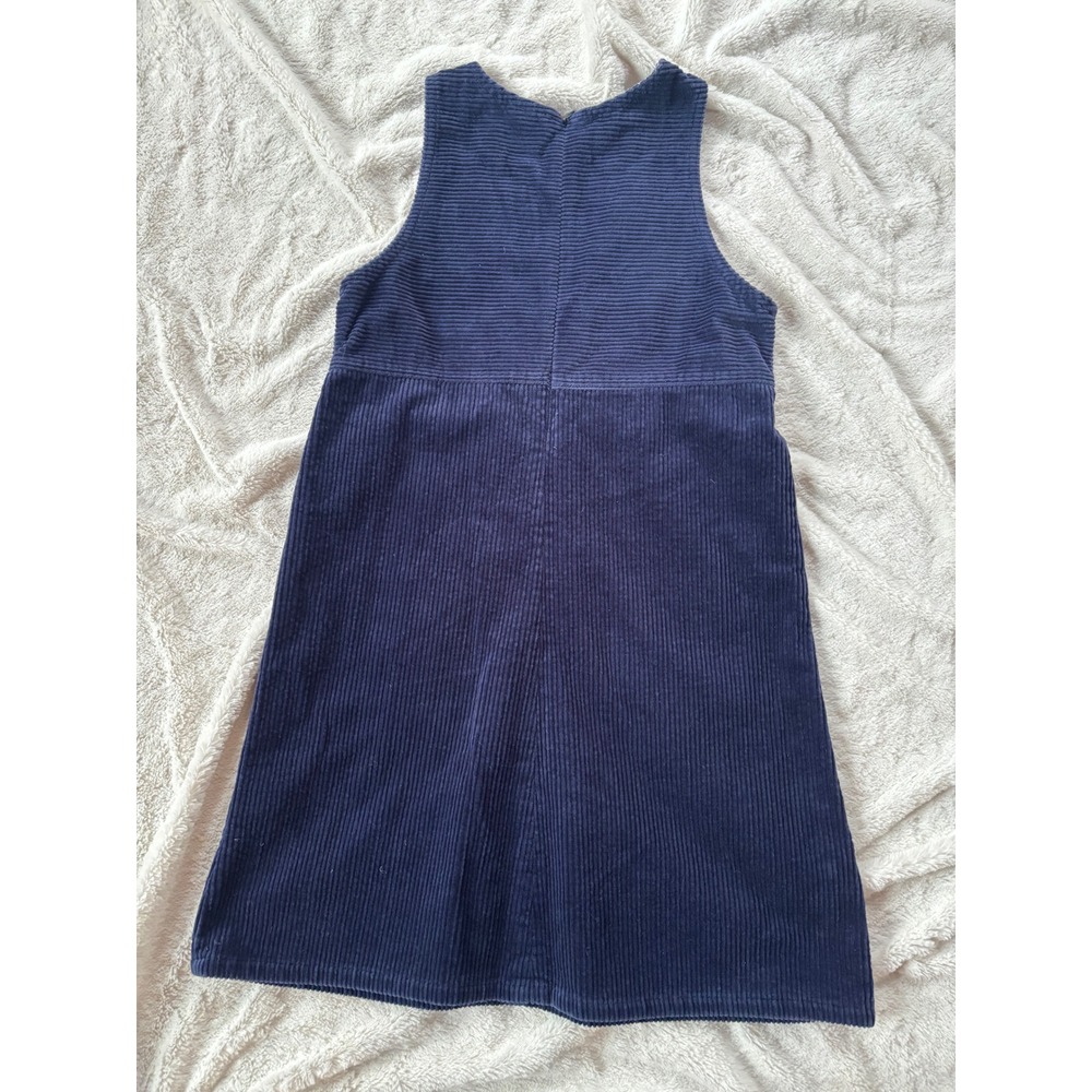 Vintage Hanna Andersson 140 Corduroy Jumper Dress Navy‎ USA Made - Picture 3 of 4